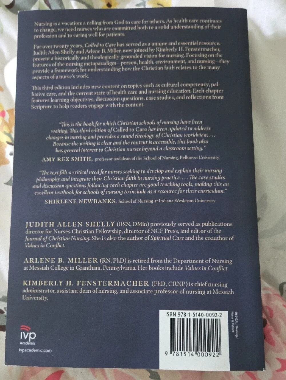 Called to Care - A Christian Vision for Nursing (Blue Cover) Third Edition